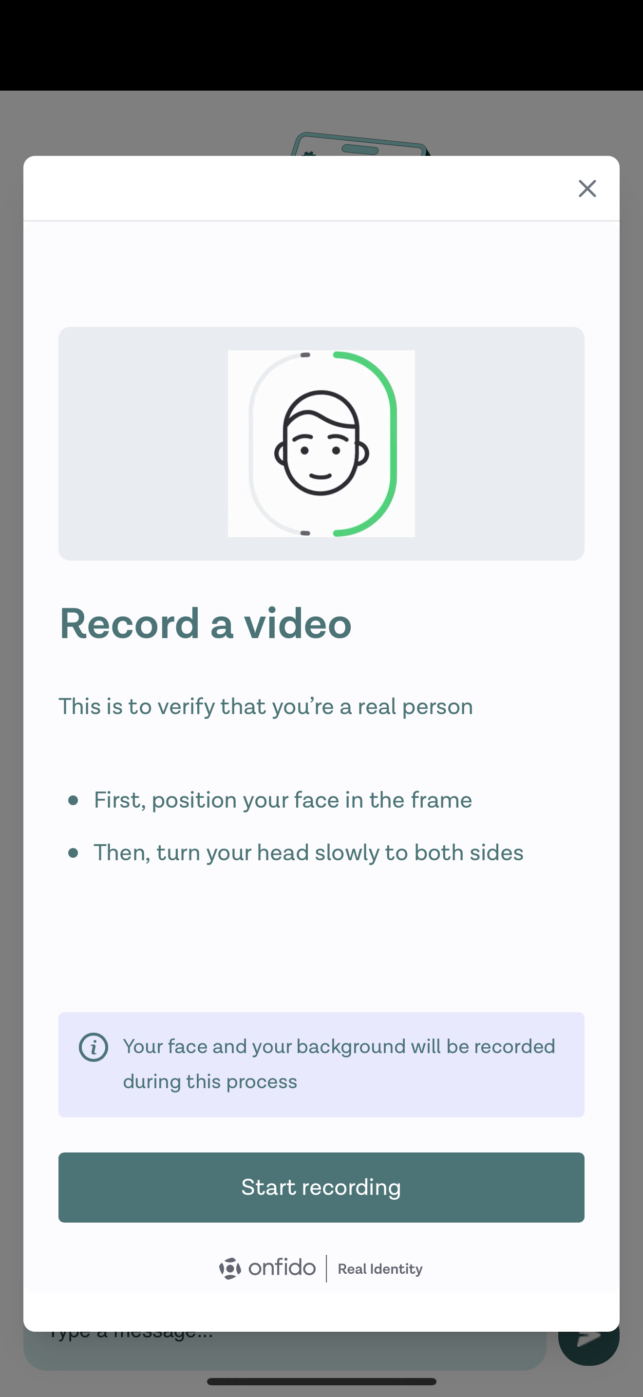 A screenshot showing the "record a video" page